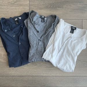 3 H&M long sleeve t-shirts
